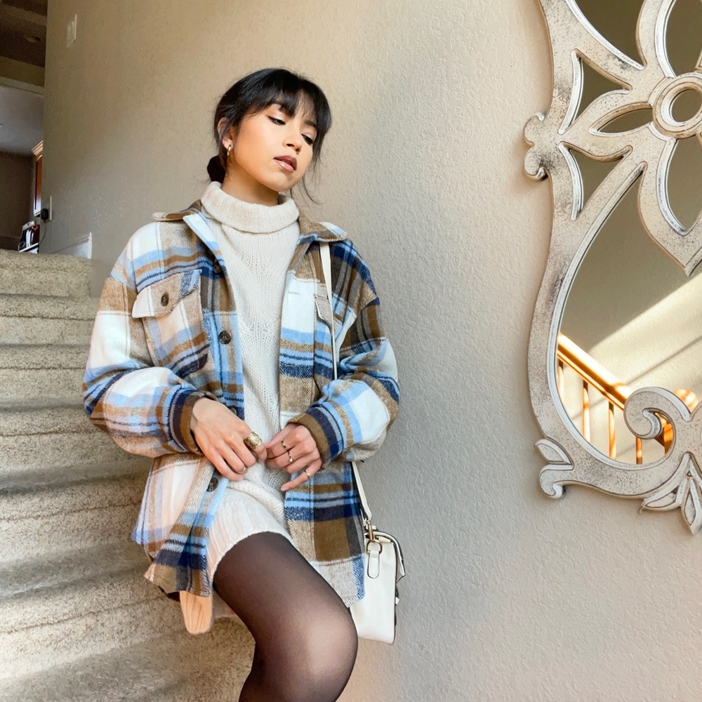 NEW Flannel Plaid Jacket